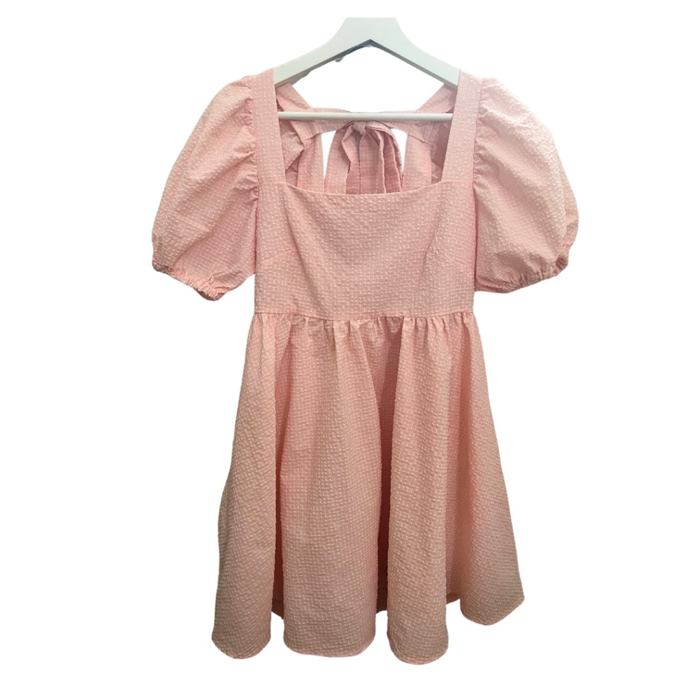 Red Dress Boutique Pink Seersucker Dress